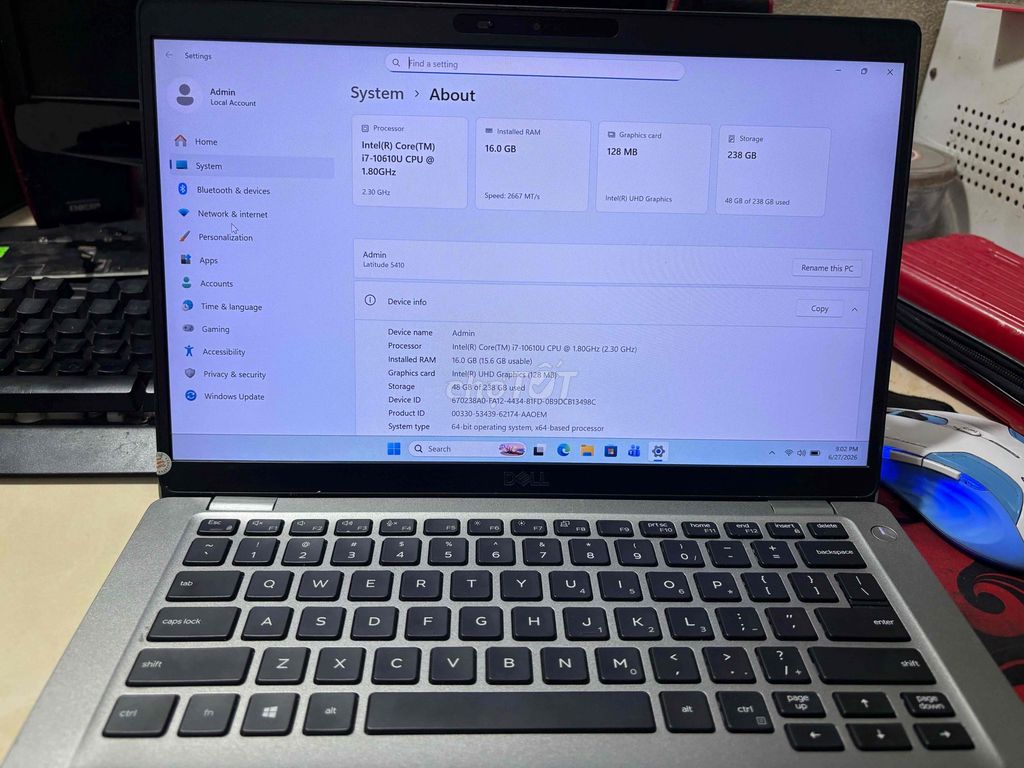 Dell Latitude 5410 i7-10610U 16GB/238GB SSD Xám. Mua bán Laptop tại Huyện Quỳnh Lưu Nghệ An được đăng bởi Chu Linh Phạm hình 1