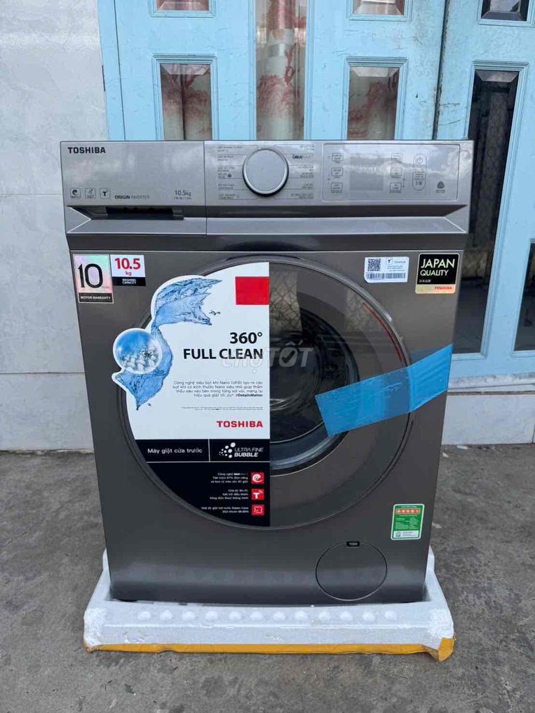 Máy giặt Toshiba 10.5kg Inverter Xám bạc. Mua bán Máy giặt tại Quận Bình Thuỷ Cần Thơ được đăng bởi Quỳnh  hình 1