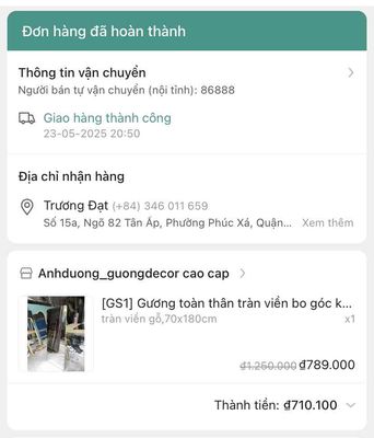 pass gương vừa mua đc 2 tháng. Mua bán Nội thất, đồ gia dụng khác tại Quận Ba Đình Hà Nội được đăng bởi nam