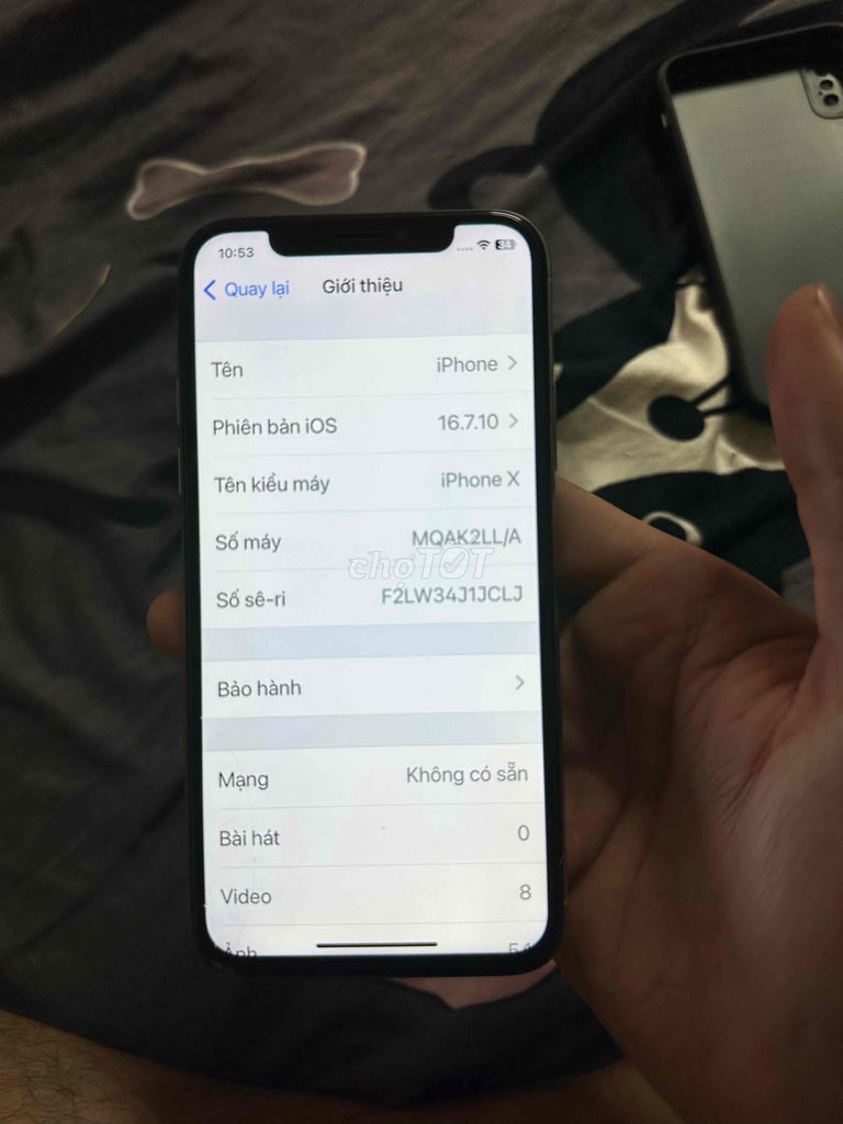 Apple iPhone X 64GB Bạc Đã sử dụng. Mua bán Điện thoại tại Quận Cầu Giấy Hà Nội được đăng bởi Phạm Quốc Khánh hình 1
