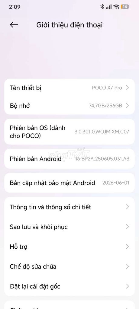 POCO X7 Pro 256GB Tím. Mua bán Điện thoại tại Huyện Cẩm Mỹ Đồng Nai được đăng bởi mình cảnh hình 1