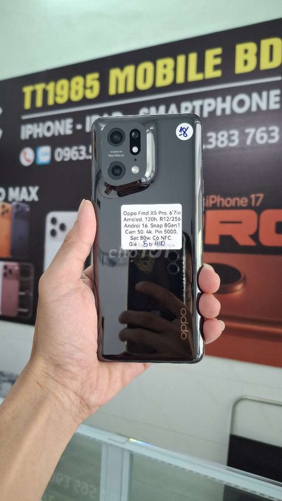 Oppo Find X5 Pro 12GB/256GB Đen. Mua bán Điện thoại tại Thành phố Thủ Dầu Một Bình Dương được đăng bởi TTMobileBD hình 1