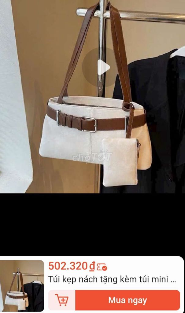 Túi kẹp nách Nữ Da Trắng Nâu. Mua bán Túi xách tại Thành phố Tân An Long An được đăng bởi Mei Mei hình 1