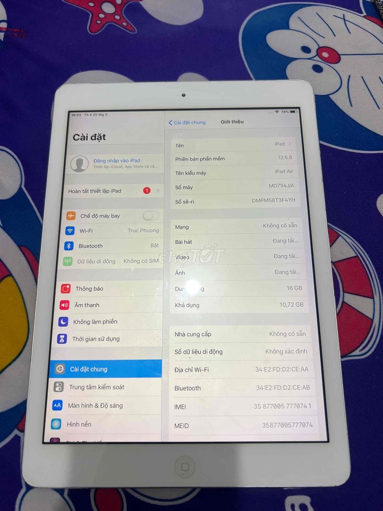 Ipad ari. Mua bán Máy tính bảng tại Thành phố Sóc Trăng Sóc Trăng được đăng bởi Nguyễn Hoàng Út hình 1