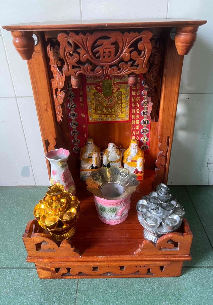 Tủ thờ Thần Tài Gỗ xoan Nâu. Mua bán Nội thất, đồ gia dụng khác tại Thành phố Châu Đốc An Giang được đăng bởi Lê Bình Cầm Đồ 2 hình 1