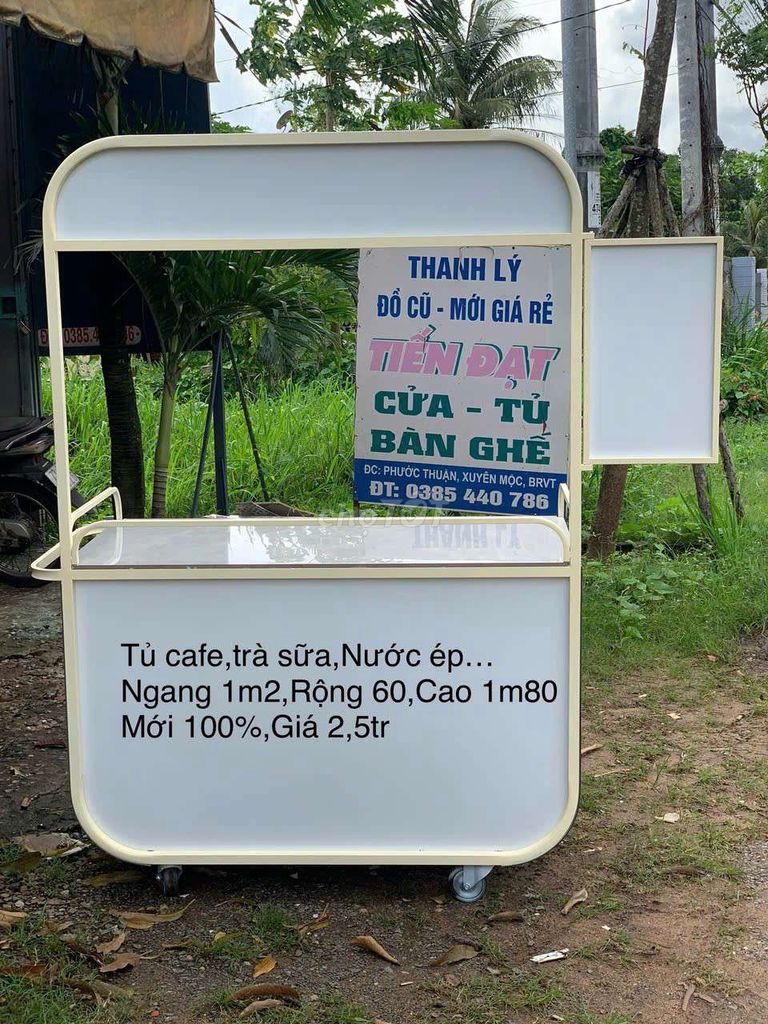 * Tủ  cà phê,trà sữa,nước ép..ngang1m2,rộng60,cao. Mua bán Tủ, kệ gia đình tại Huyện Xuyên Mộc Bà Rịa - Vũng Tàu được đăng bởi Như Ý hình 1