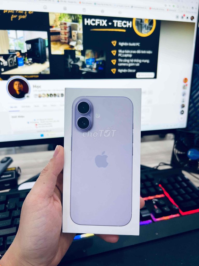 Iphone 17 256GB Tím chính hãng ZP/A. Mua bán Điện thoại tại Thành phố Biên Hòa Đồng Nai được đăng bởi Phạm Đăng Học hình 1