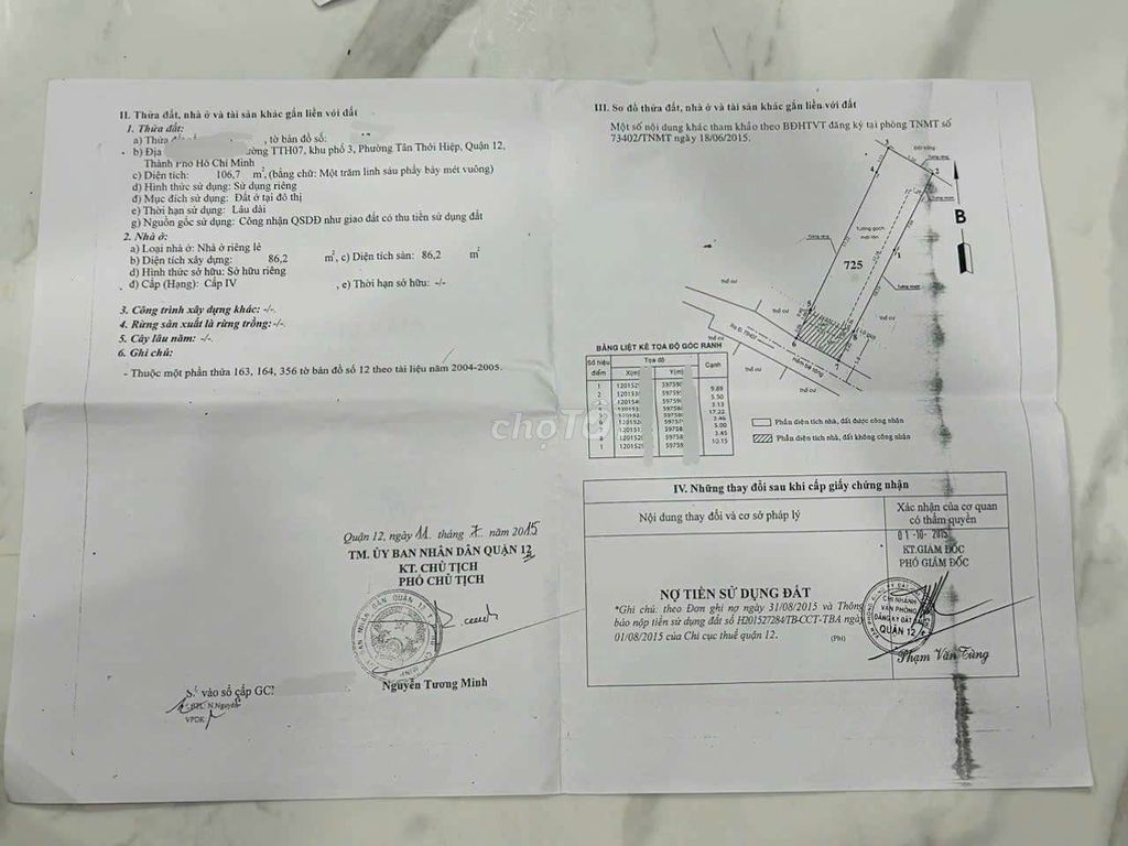 Bán nhà Đ.Trương Thị Hoa,Hẻm bêtông 3,5m,DT: 5 x 24 (nở hậu: 5,5m)