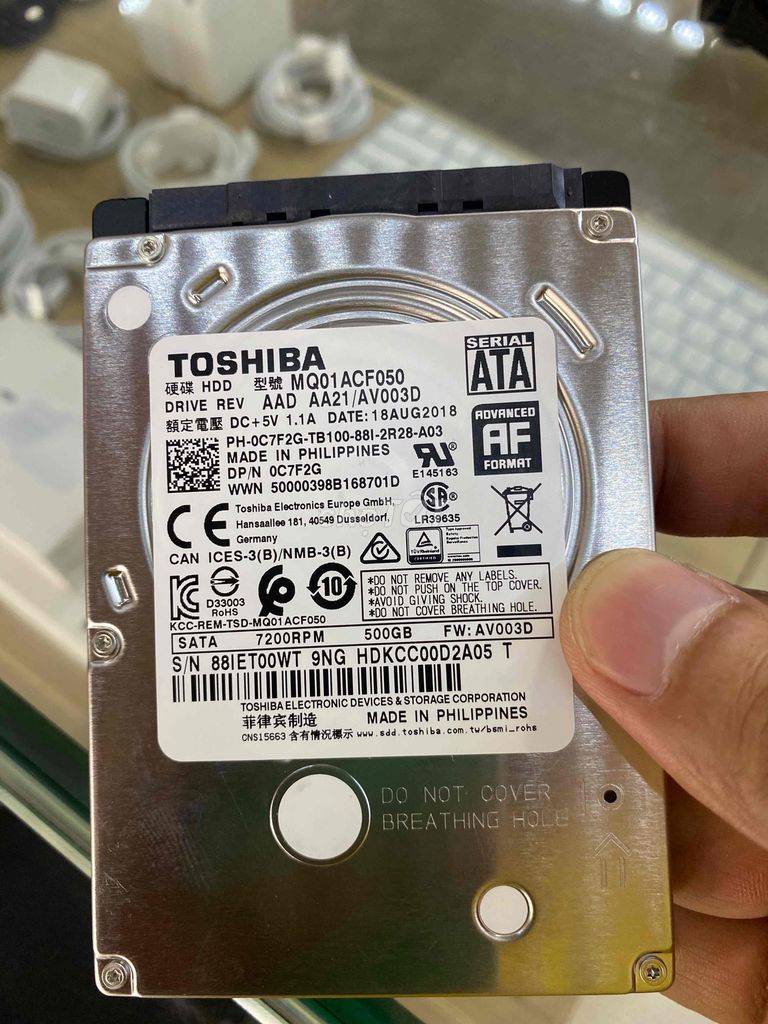 Ổ cứng Toshiba 7200rpm 500G Good 100% zin usa