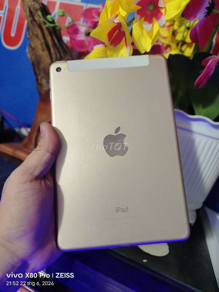 Apple iPad mini 4 64GB Vàng 4G. Mua bán Máy tính bảng tại Thành phố Biên Hòa Đồng Nai được đăng bởi Tùng phát  hình 1