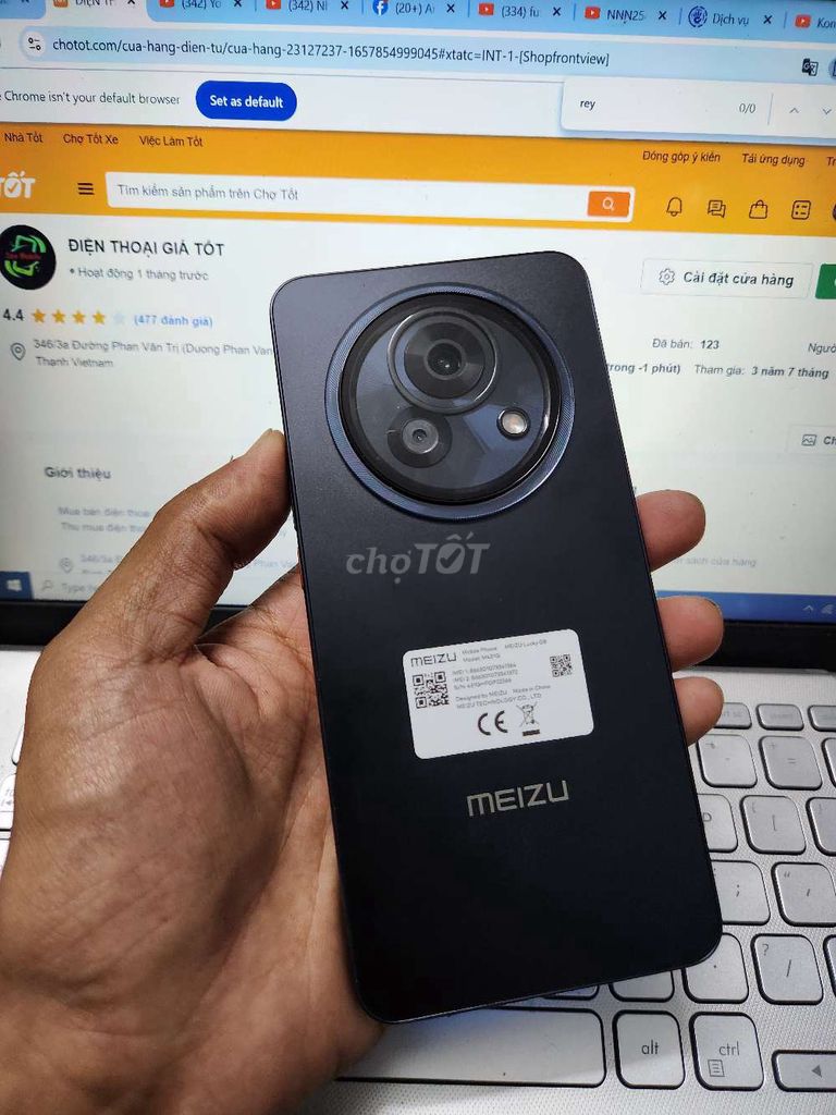 MEIZU LUCKY 08 12GB.256GB PIN 6000 SNAP 7S GEN 2. Mua bán Điện thoại tại Quận Bình Thạnh Tp Hồ Chí Minh được đăng bởi Dân Mobile hình 1