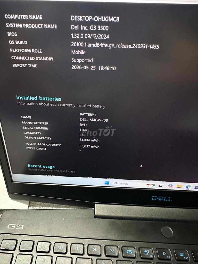 Dell G3 3500 I7-10750H 16GB Đen. Mua bán Laptop tại Quận 4 Tp Hồ Chí Minh được đăng bởi Anh Vũ hình 1