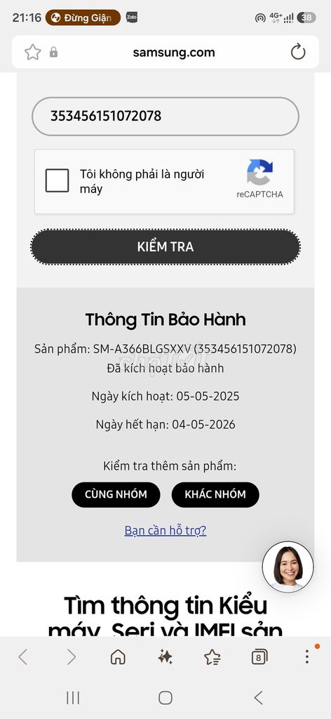 Samsung Galaxy A36 5G 128GB 2025. Mua bán Điện thoại tại Quận Hải An Hải Phòng được đăng bởi Pham Minh Duc hình 1