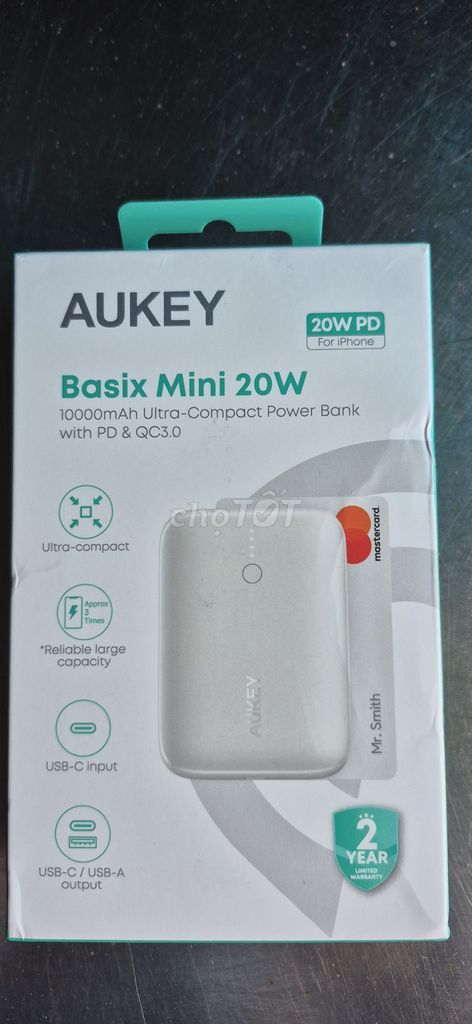 Sạc dự phòng AUKEY Basix Mini 20W. Mua bán Phụ kiện (Màn hình, Chuột...) tại Huyện Thái Thụy Thái Bình được đăng bởi Đỗ quang hình 1