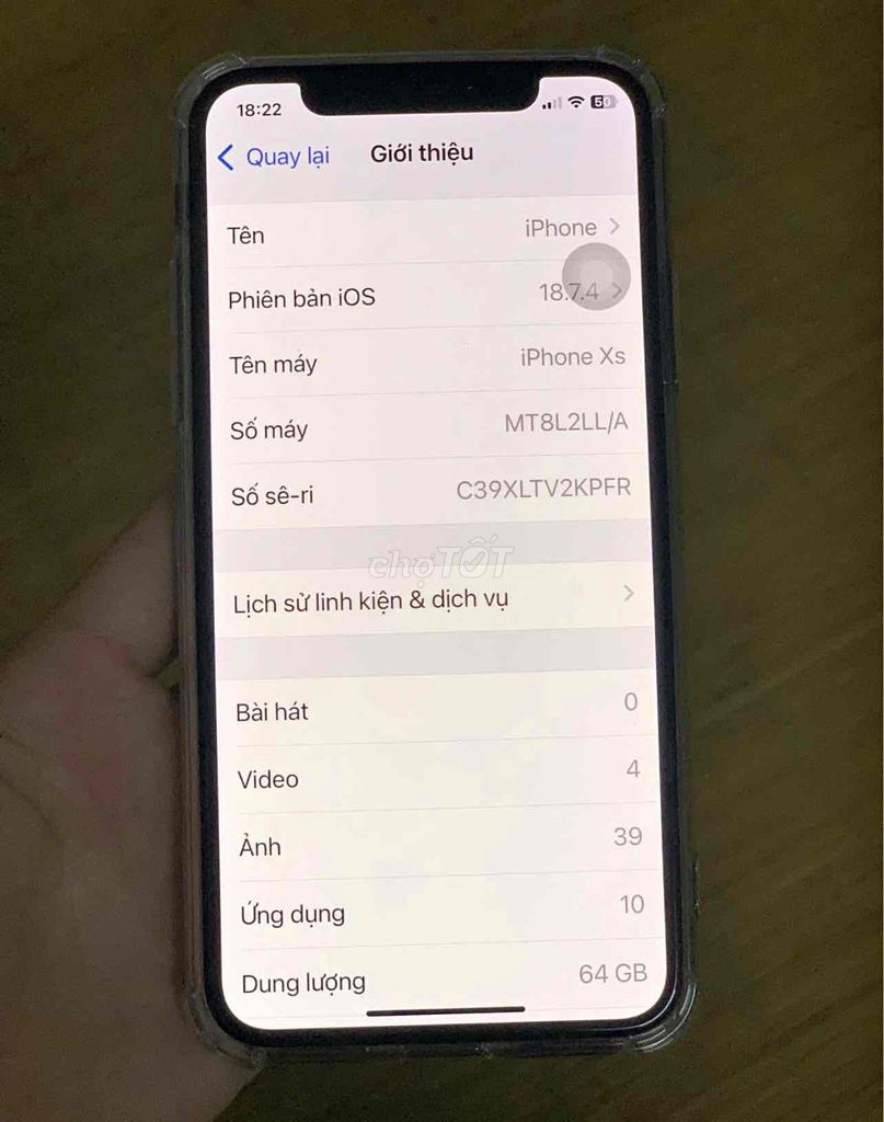 Apple iPhone Xs 64GB Vàng quốc tế. Mua bán Điện thoại tại Quận Thanh Xuân Hà Nội được đăng bởi Anh Đức hình 1