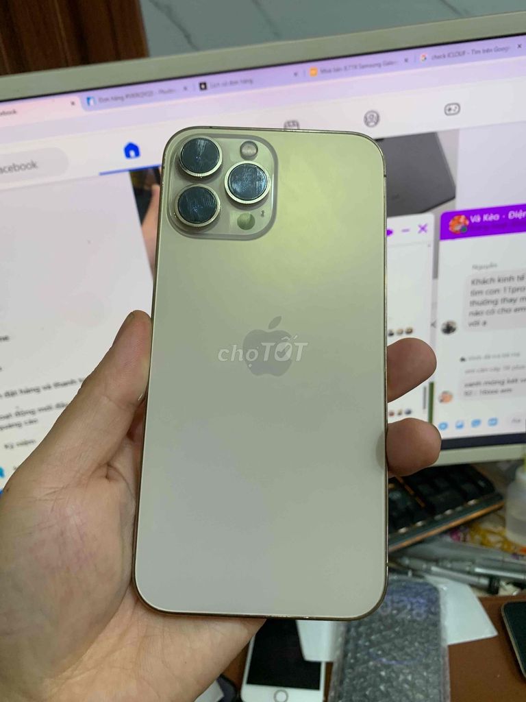 iPhone 13 Pro Max 128GB sof olet 120hz 99% gold. Mua bán Điện thoại tại Quận Lê Chân Hải Phòng được đăng bởi hoang anh hình 1