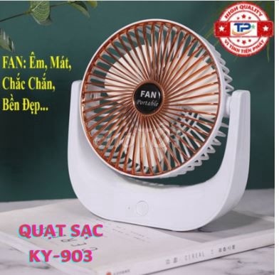 Quạt Sạc Tích Điện KY-903 ( 3 tốc độ )