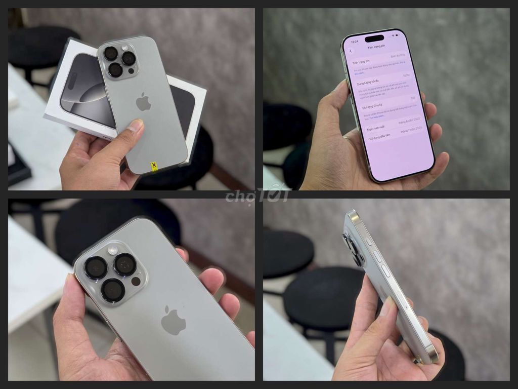 iPhone 16 Pro Màu Titan Hiếm Pin zin 100%. Mua bán Điện thoại tại Quận 4 Tp Hồ Chí Minh được đăng bởi Thanh Phong Mobile hình 1