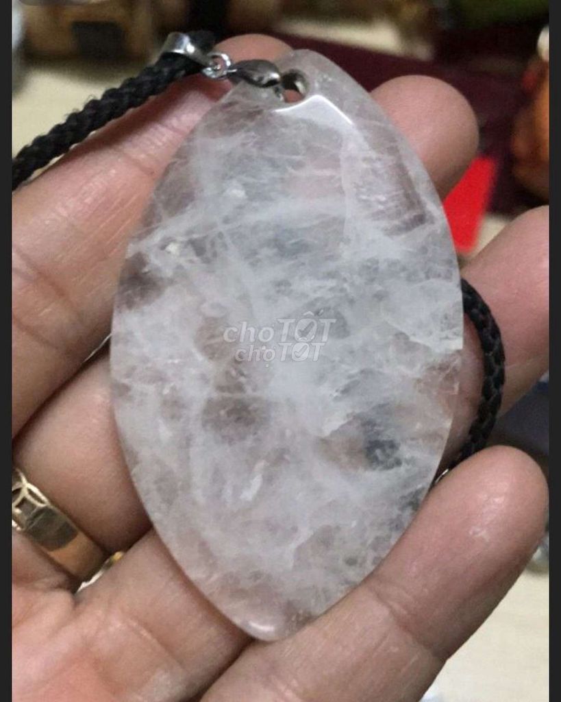 Mặt dây chuyền Đá thạch anh Trắng. Mua bán Phụ kiện thời trang khác tại Huyện Phong Điền Cần Thơ được đăng bởi NGUYEN hình 1
