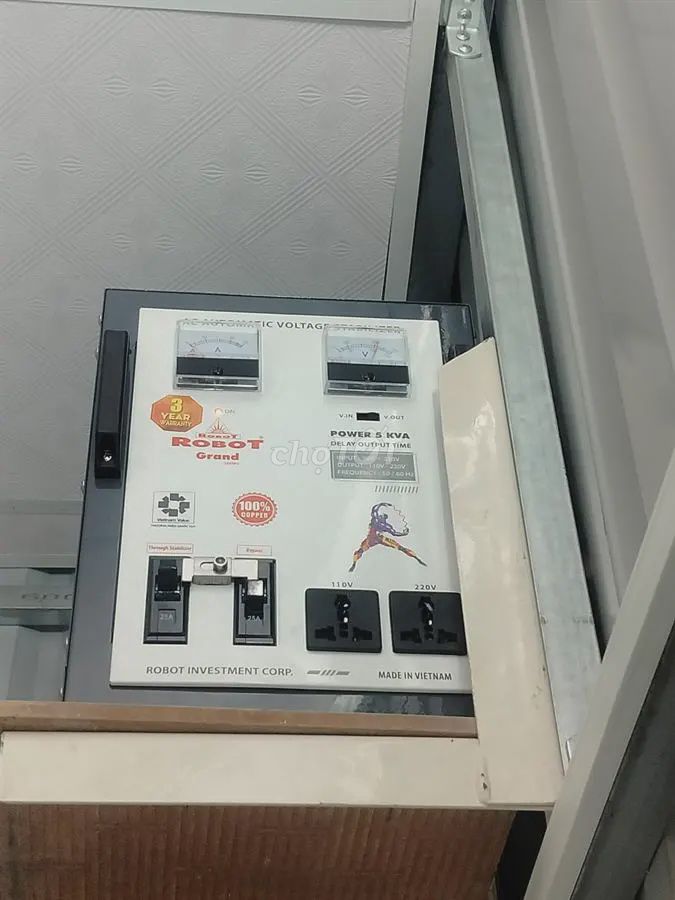 Ổn áp Robot 5 KVA Xám. Mua bán Nội thất, đồ gia dụng khác tại Thành phố Vĩnh Long Vĩnh Long được đăng bởi Duy Lê hình 1