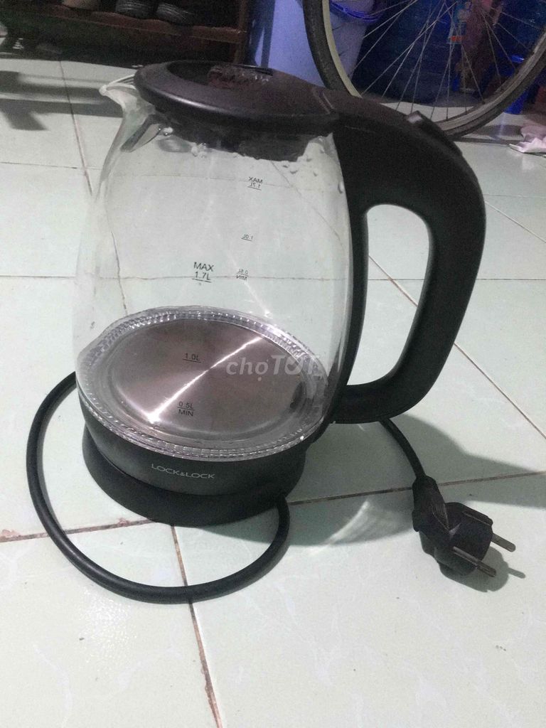 Ấm siêu tốc Lock&Lock Thủy tinh Đen 1.7L. Mua bán Bếp, lò, đồ điện nhà bếp tại Thành phố Thuận An Bình Dương được đăng bởi Thiết An hình 1
