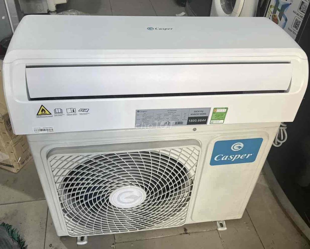 Máy lạnh Casper Trắng. Mua bán Máy lạnh, điều hoà tại Huyện Bến Lức Long An được đăng bởi Thành Đạt Điện máy trả góp Lê Triều hình 1