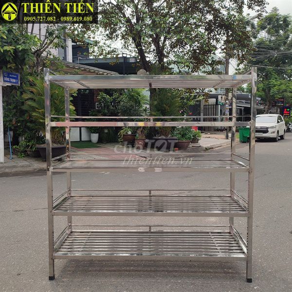 Kệ inox 5 tầng thanh song (Hàng mới 100%). Mua bán Tủ, kệ gia đình tại Quận Cẩm Lệ Đà Nẵng được đăng bởi Huỳnh Hà  hình 1