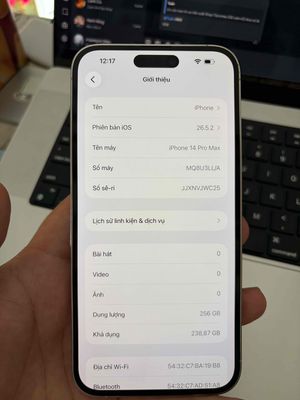 Apple iPhone 14 Pro Max 256GB Trắng