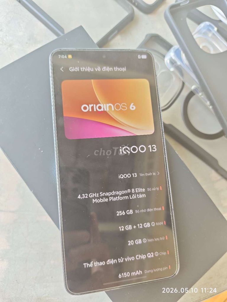 iQOO 13 256GB Đen. Mua bán Điện thoại tại Quận Ninh Kiều Cần Thơ được đăng bởi HiAnh hình 1