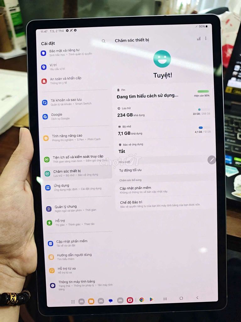 Samsung Tab S10 Plus 12GB/256GB Xám. Mua bán Máy tính bảng tại Quận Long Biên Hà Nội được đăng bởi LỤC VĂN ĐẠT hình 1