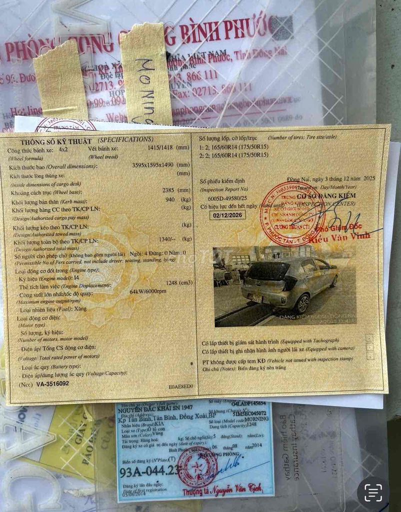 Kia Morning 2011 1.0 AT - 680000 km. Mua bán Ô tô tại Huyện Quỳnh Lưu Nghệ An được đăng bởi lê thị thanh hình 5