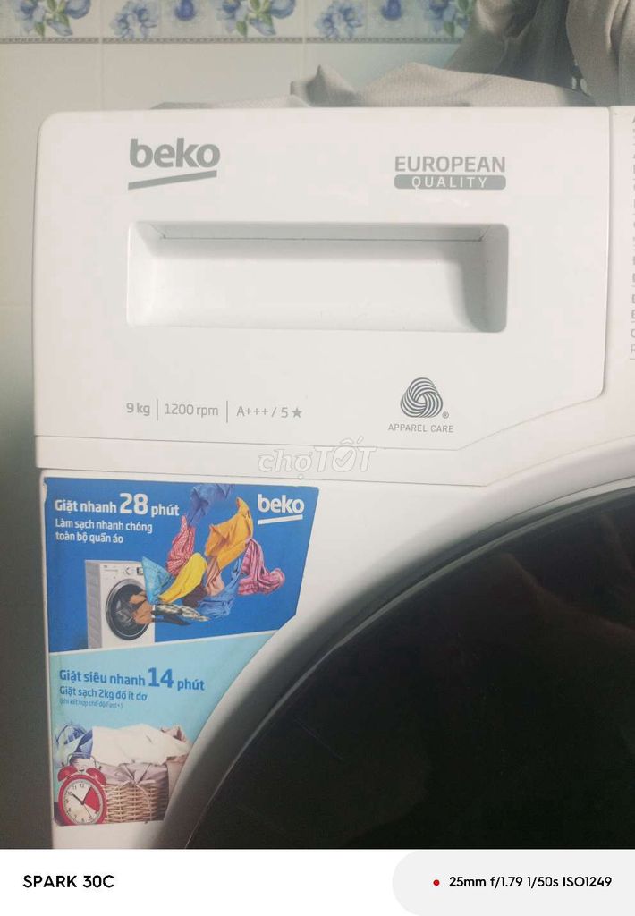 Dọn nhà cần bán máy giặt beko 9Kg