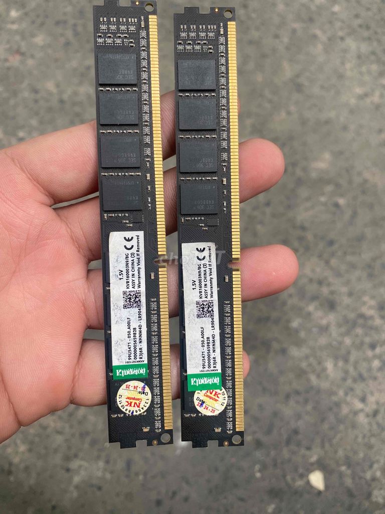 2 thanh ram ddr3 8gb x2