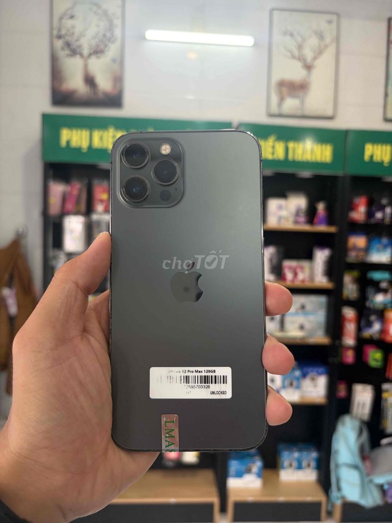 Apple iPhone 12 Pro Max 128GB Xám. Mua bán Điện thoại tại Thành phố Châu Đốc An Giang được đăng bởi Hải Đăng hình 1