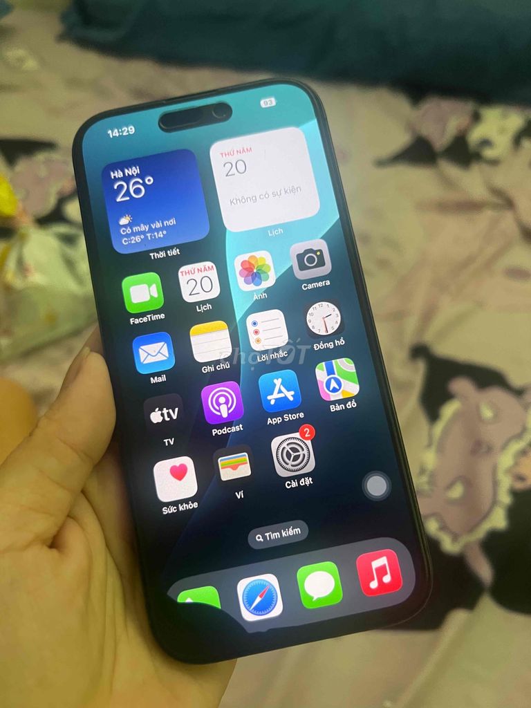 Iphone 15 Pro 256Gb (Lock Mỹ đã cnc) đốm màn