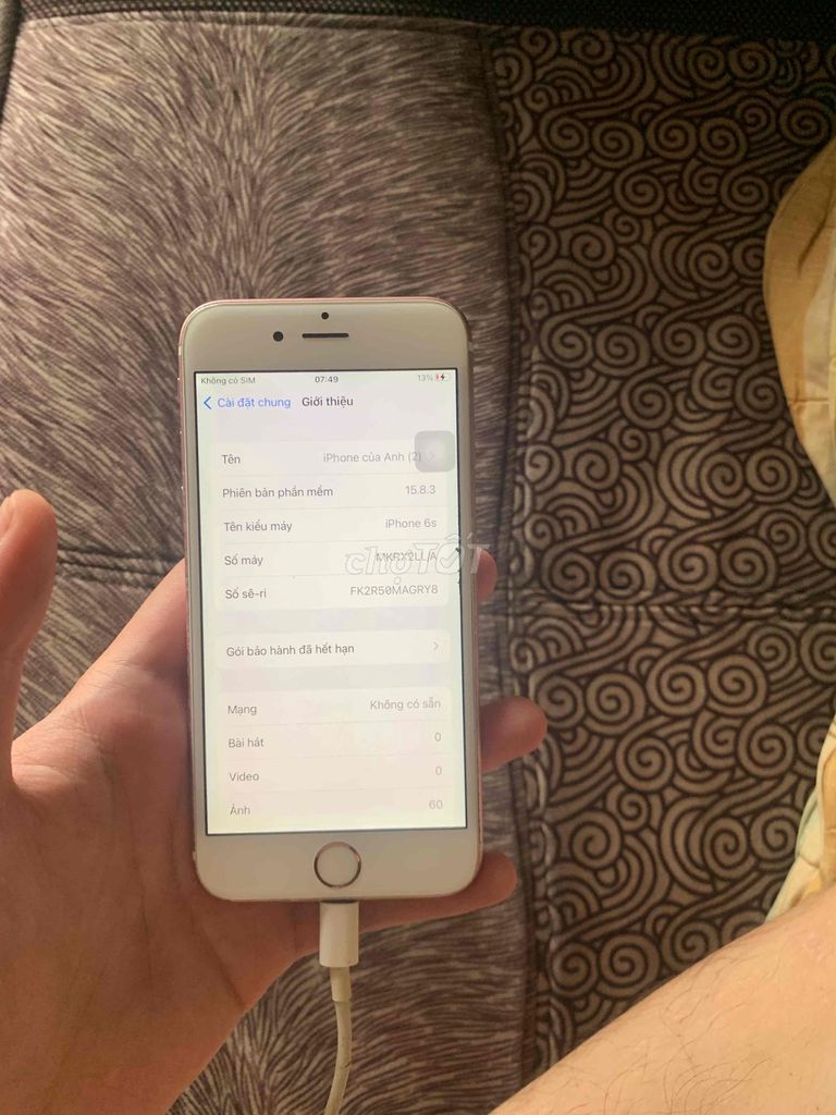 iPhone 6s 16GB Hồng Đã qua sử dụng. Mua bán Điện thoại tại Quận Hà Đông Hà Nội được đăng bởi Hà Bảo Anh hình 1