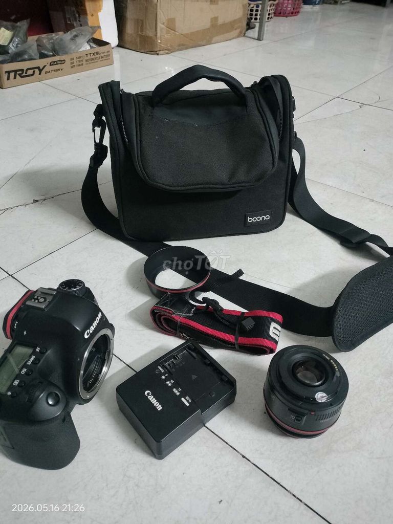 CANON 6D KÈM LENS 50II VÀ PHỤ KIỆN. Mua bán Máy ảnh, Máy quay tại Huyện Đức Linh Bình Thuận được đăng bởi TA SAY KO PHẢI VÌ MEN hình 1