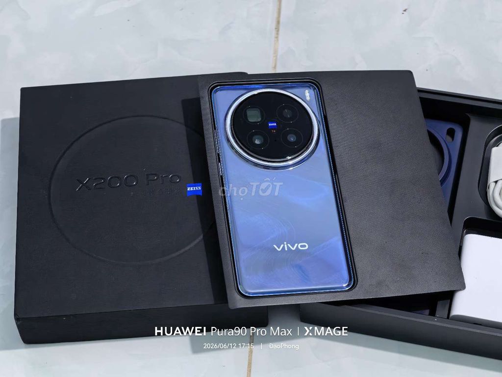 Vivo X200 Pro 12GB/256GB Xanh 6000 mAh. Mua bán Điện thoại tại Huyện Củ Chi Tp Hồ Chí Minh được đăng bởi Đạo Phong hình 1
