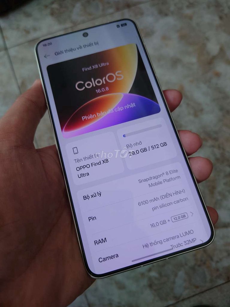 Oppo Find X8 Ultra 16/512 99%. Mua bán Điện thoại tại Quận 10 Tp Hồ Chí Minh được đăng bởi NaMobile hình 1