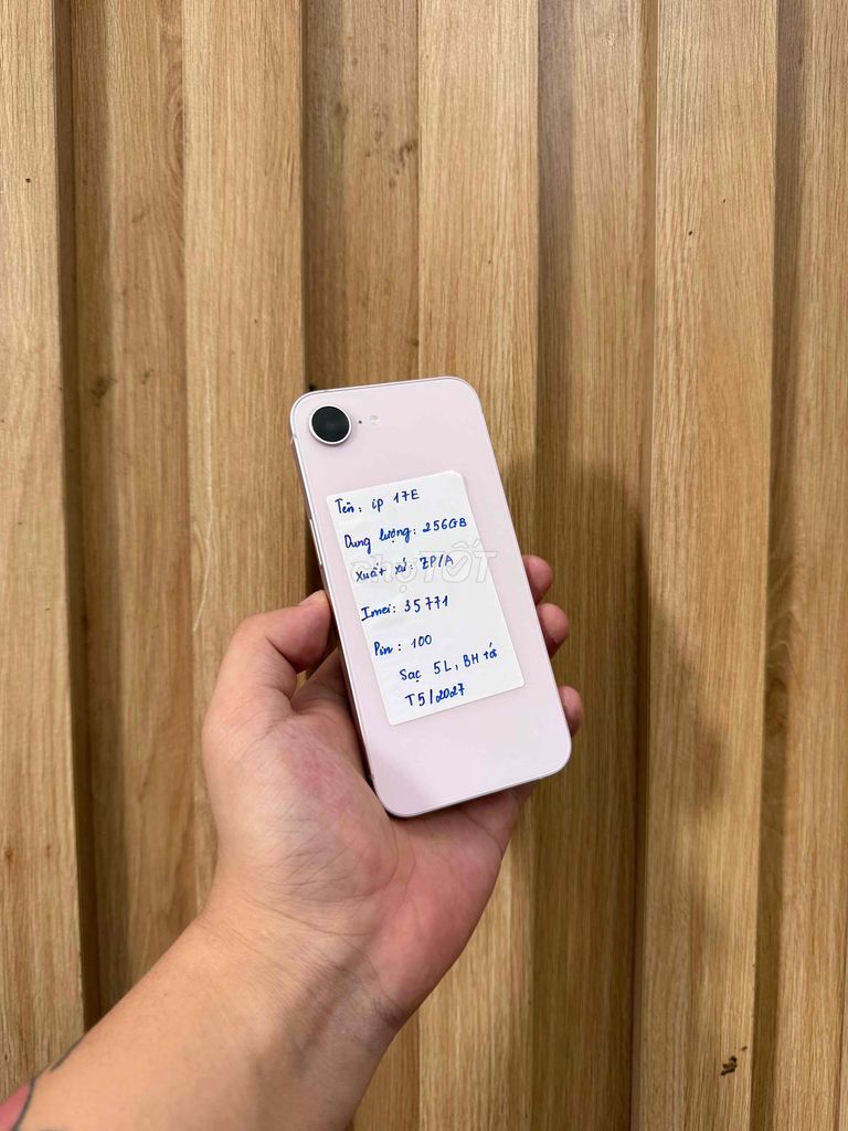 iPhone 17E 256GB Hồng Việt Nam. Mua bán Điện thoại tại Quận Đống Đa Hà Nội được đăng bởi  HT Mobie Trả góp nợ xáu bao duyệt hình 1