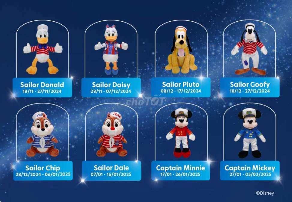 BỘ SƯU TẬP THÚ BÔNG CHÍNH HÃNG DISNEY.