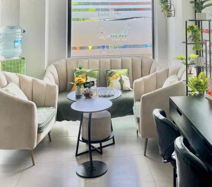 Bộ sofa vải 3 chỗ màu Kem. Mua bán Bàn ghế tại Quận 7 Tp Hồ Chí Minh được đăng bởi Thuychi hình 1