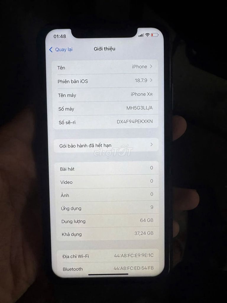 Apple iPhone XR 64GB Like New. Mua bán Điện thoại tại Quận 1 Tp Hồ Chí Minh được đăng bởi Hội Đồ Điện Tử hình 1
