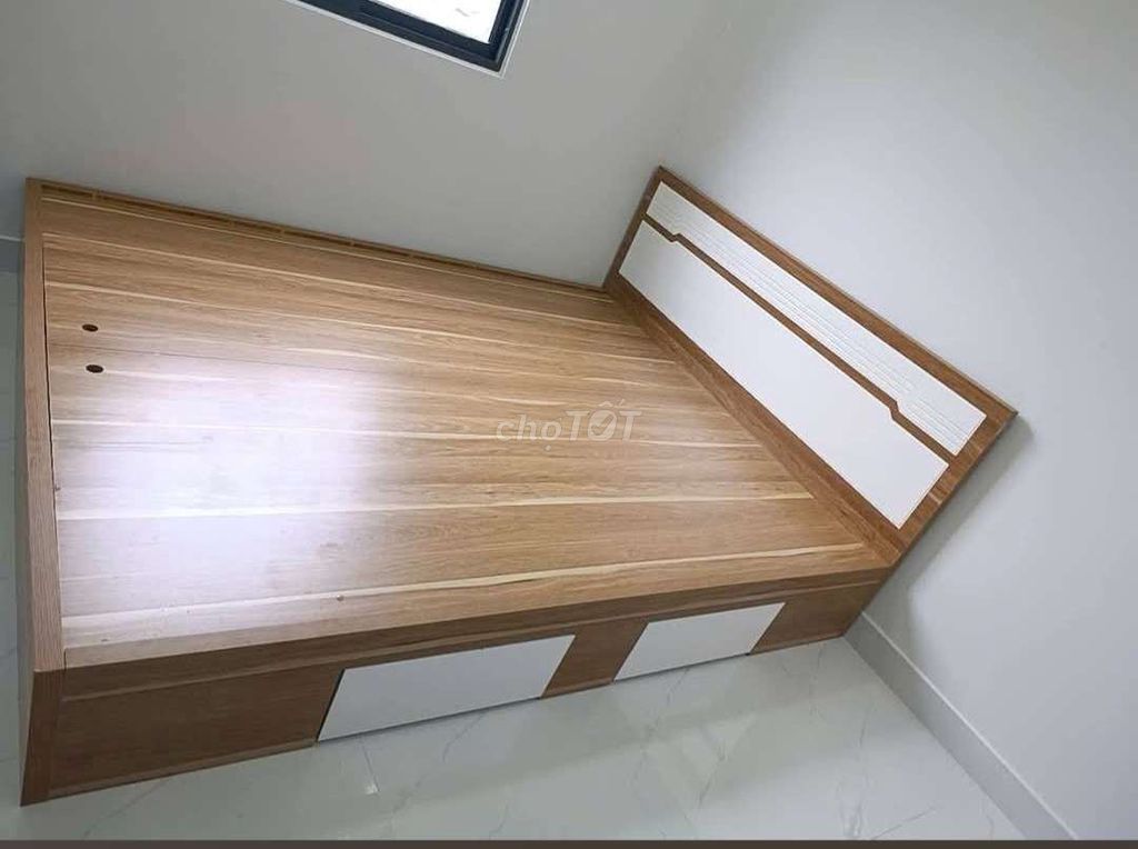 GIƯỜNG GỖ CÔNG NGHIỆP MDF 1M6 2M CÓ 2 HỘP KÉO . Mua bán Giường, chăn ga gối nệm tại Quận Tân Phú Tp Hồ Chí Minh được đăng bởi Tủ nhựa đài loan hoàng quân hình 1