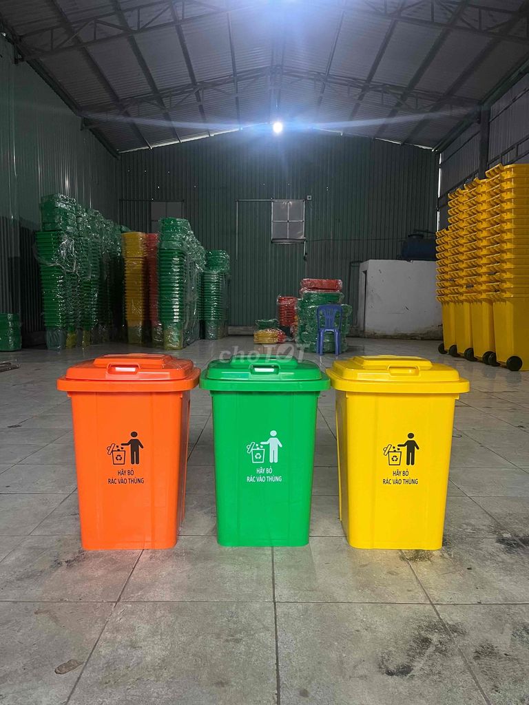 Thùng Rác Nhựa 60 Lít Thiên Ân Plastic