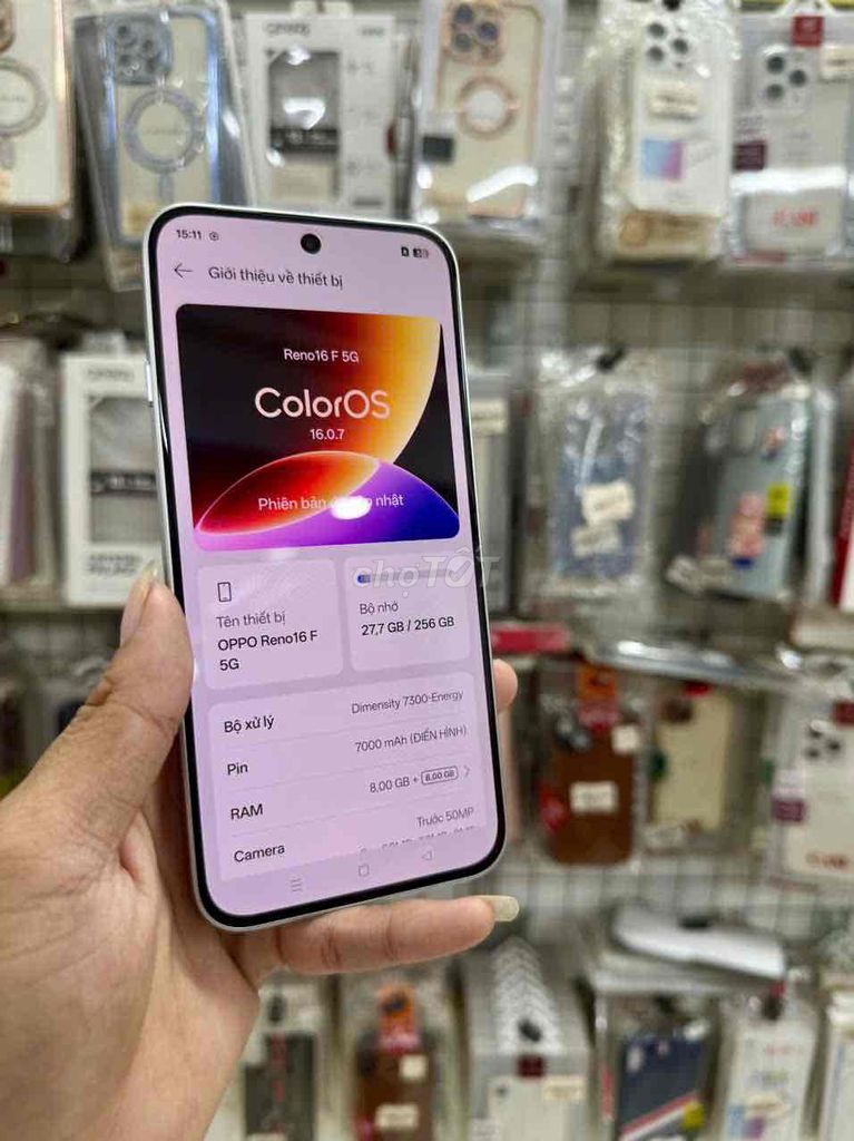 Oppo Reno 16F 5G 8GB 256GB Trắng. Mua bán Điện thoại tại Thành phố Thủ Đức Tp Hồ Chí Minh được đăng bởi Thien hình 1
