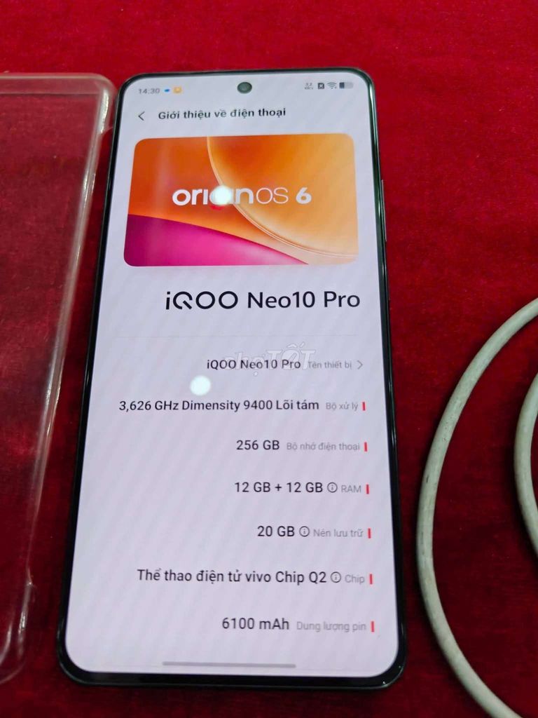 iQOO Neo 10 Pro 12GB/256GB Đen. Mua bán Điện thoại tại Huyện Nghĩa Hưng Nam Định được đăng bởi Hiếu Anh hình 1