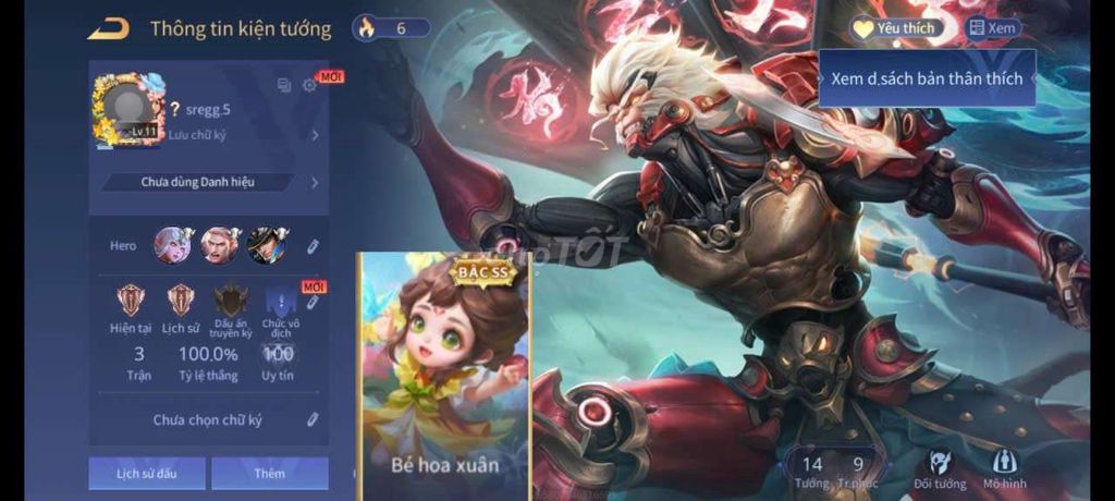 Tài khoản Liên Quân Mobile. Mua bán Sở thích khác tại Huyện Hòa Vang Đà Nẵng được đăng bởi Bùi Kiệt hình 1