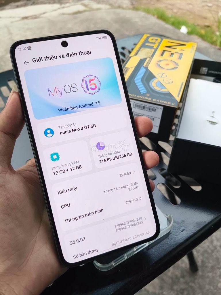 Nubia Neo 3 GT 5G 12+12GB 256GB Đen. Mua bán Điện thoại tại Quận 5 Tp Hồ Chí Minh được đăng bởi Hội Đồ Điện Tử hình 1