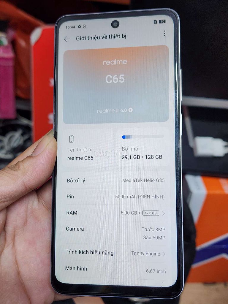 Realme C65 6GB/128GB Xanh. Mua bán Điện thoại tại Quận Nam Từ Liêm Hà Nội được đăng bởi Nguyễn văn phước hình 1